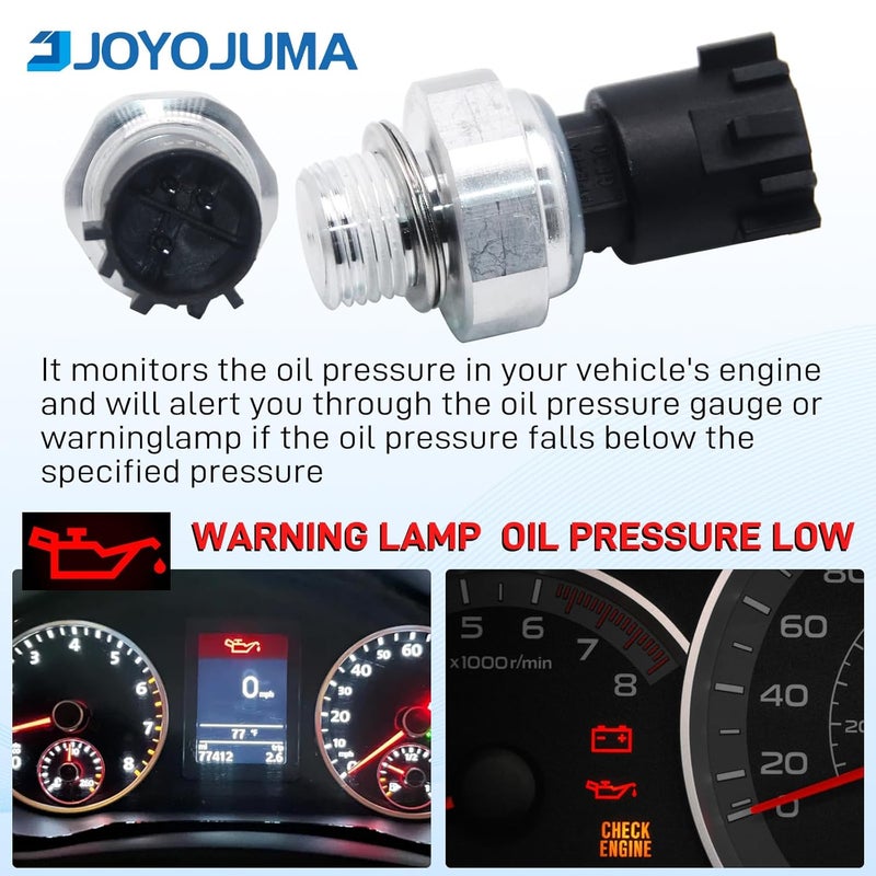 JOYOJUMA 12673134 Oil Pressure Sensor Switch for Chevrolet Silverado 1500 2500 Suburban Buick Chevy Express Avalanche Camaro Tahoe Colorado Equinox GMC Savana,Sierra anyon Cadillac Escalade 2009-2020 - Image 2